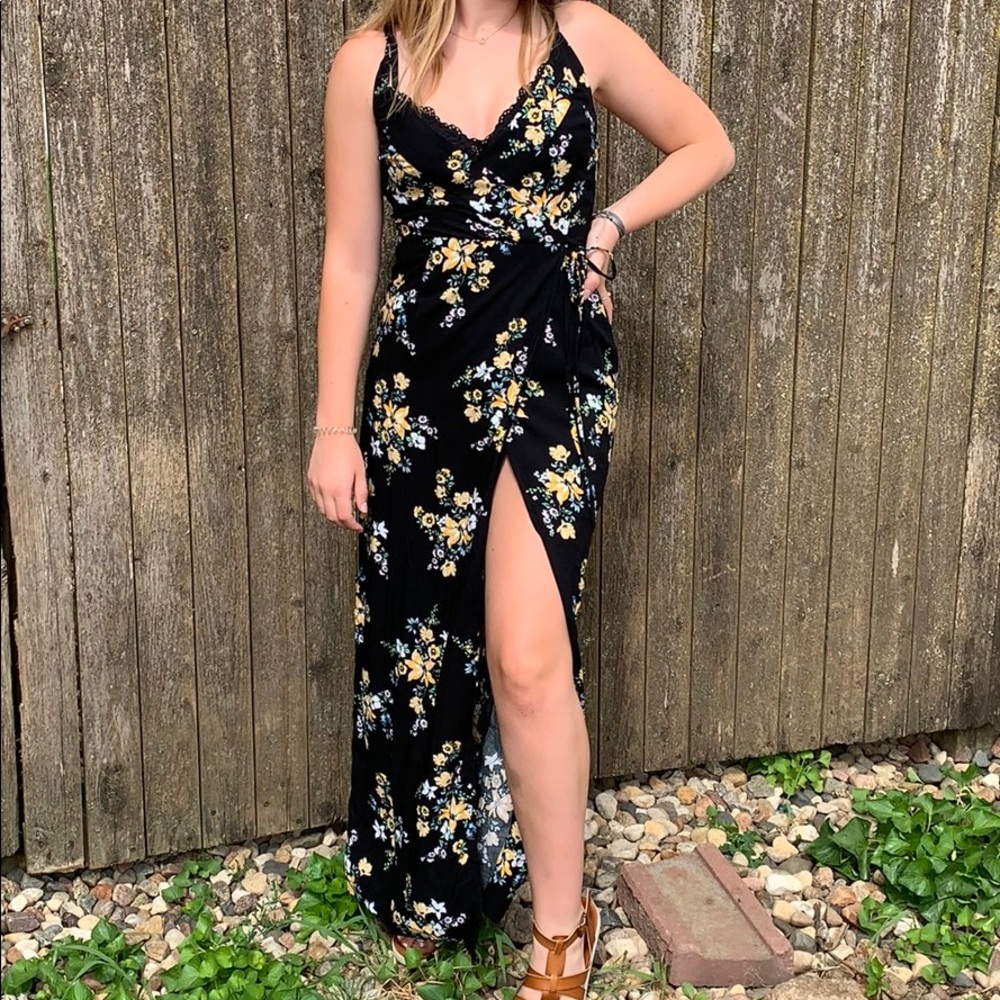 h&m wrap dress